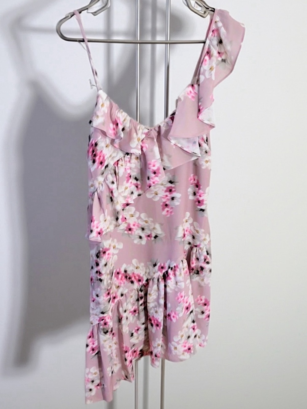 Parker Floral Asymmetrical Floral Dress  
 Size XS